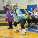 Dancers entertain at the Anchorage Potlatch.