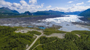 Much of the parking lot and trail to access the Matanuska Glacier is on CIRI land. CIRI will now be compensated for the use of its land. Photo by Jason Moore.