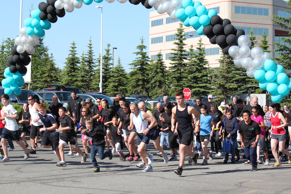 Start of the 2012 SCF Fun Run and Family Wellness Festival.