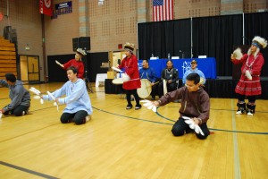 Cupiit Yarartet Dancers performing at the Annual Meeting in Puyallup, Wash.