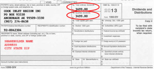 Quarterly dividends and Elders' distributions are reported on Form 1099-DIV.