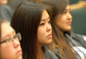 Color of Justice participants listening to welcoming remarks.