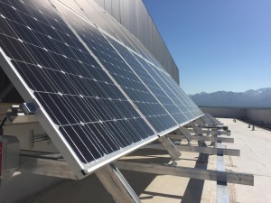 Forty-two solar panels have been generating electricity for CIRI's Fireweed Business Center since early June. 