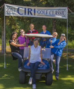 A group of CIRI volunteers at the 2017 Golf Classic. Photo by Joel Irwin.