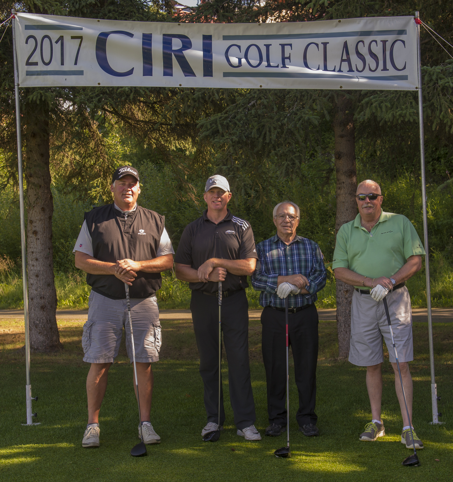 The team from Petro Star Inc. took first place. L to R: Gene Carlson, Chad Meyhoff, Don Norvell and Don Castle. Photo by Joel Irwin